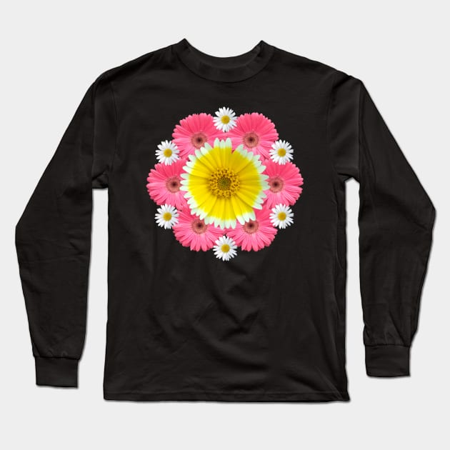 gerbera blossoms flower daisies flowery bloom Long Sleeve T-Shirt by rh_naturestyles